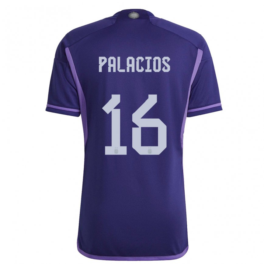 Herren Argentinische Tomas Palacios #16 Violett Auswärtstrikot Trikot 22-24 Luxemburg