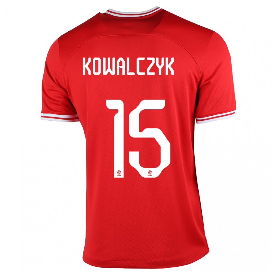 Herren Polnische Mateusz Kowalczyk #15 Rot Auswärtstrikot Trikot 22-24 Luxemburg