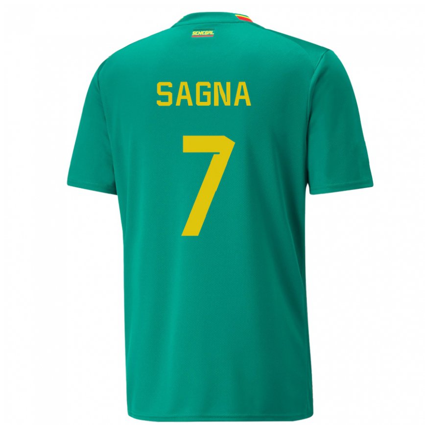 Herren Senegalesische Amadou Sagna #7 Grün Auswärtstrikot Trikot 22-24 Luxemburg
