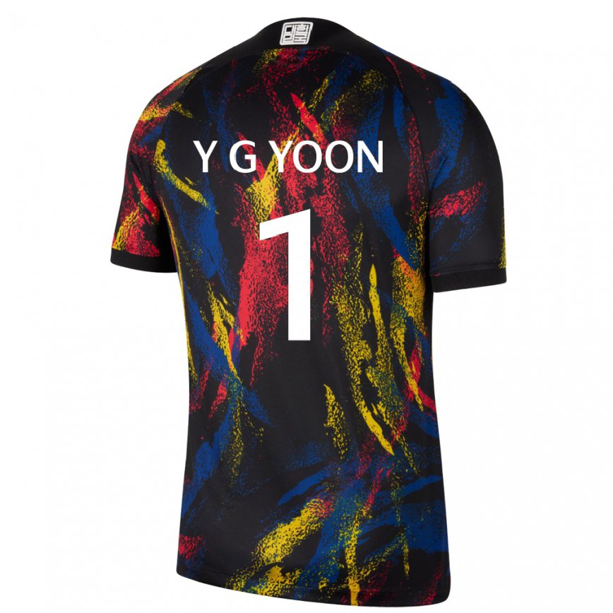 Herren Südkoreanische Yoon Young Geul #1 Mehrfarbig Auswärtstrikot Trikot 22-24 Luxemburg
