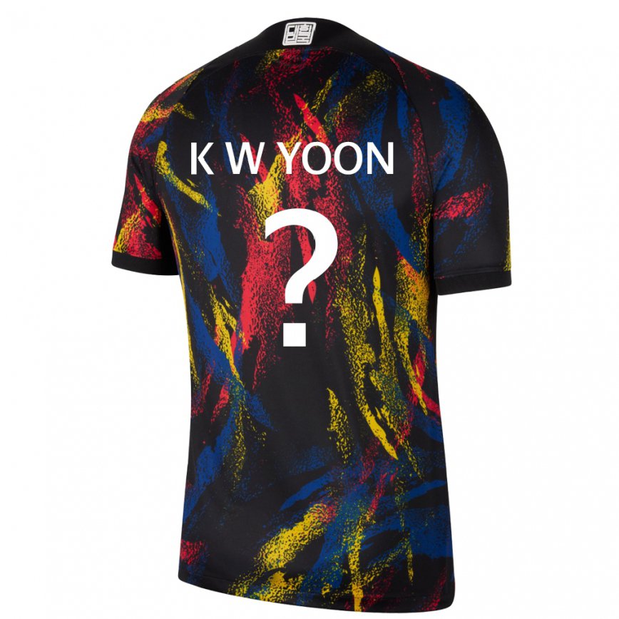 Herren Südkoreanische Yoon Ki Wook #0 Mehrfarbig Auswärtstrikot Trikot 22-24 Luxemburg