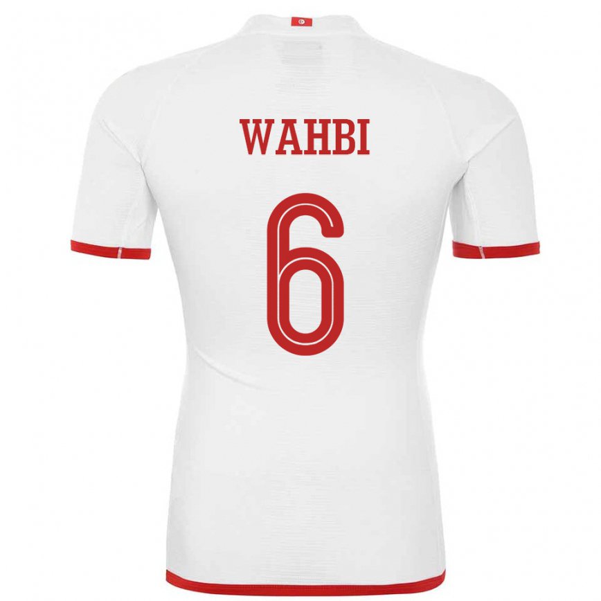 Herren Tunesische Gaith Wahbi #6 Weiß Auswärtstrikot Trikot 22-24 Luxemburg