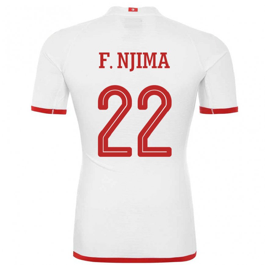 Herren Tunesische Firas Ben Njima #22 Weiß Auswärtstrikot Trikot 22-24 Luxemburg