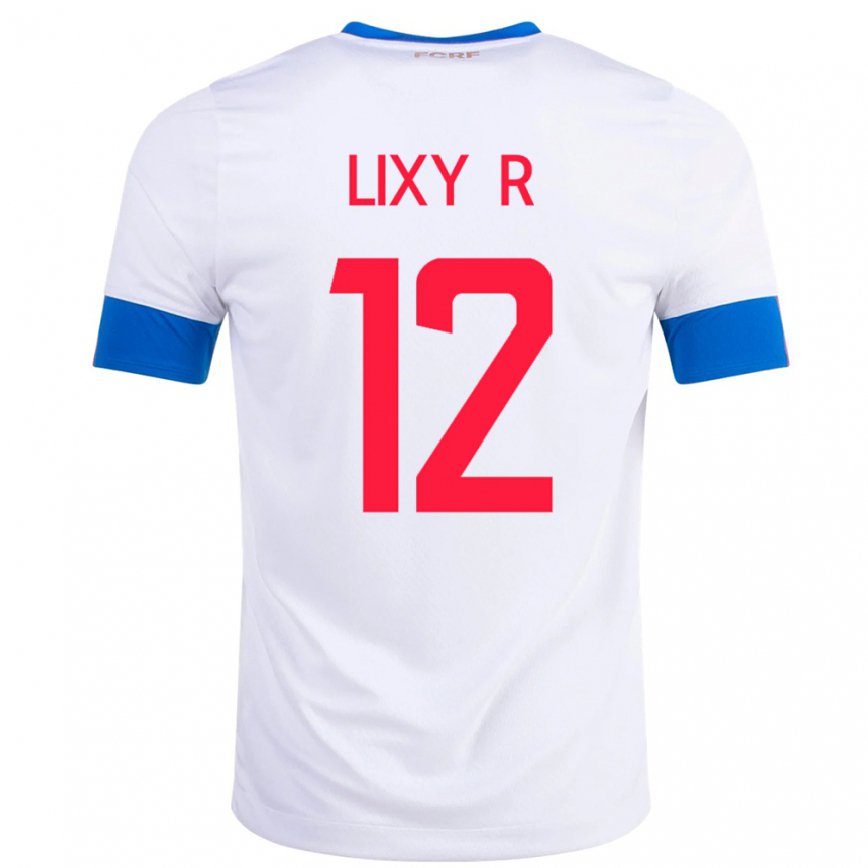 Herren Costa-ricanische Lixy Rodriguez #12 Weiß Auswärtstrikot Trikot 22-24 Luxemburg