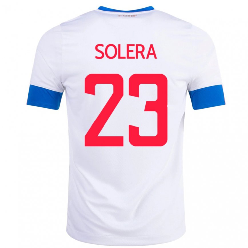 Herren Costa-ricanische Daniela Solera #23 Weiß Auswärtstrikot Trikot 22-24 Luxemburg