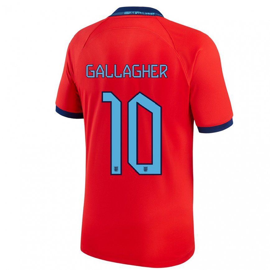 Herren Englische Conor Gallagher #10 Rot Auswärtstrikot Trikot 22-24 Luxemburg