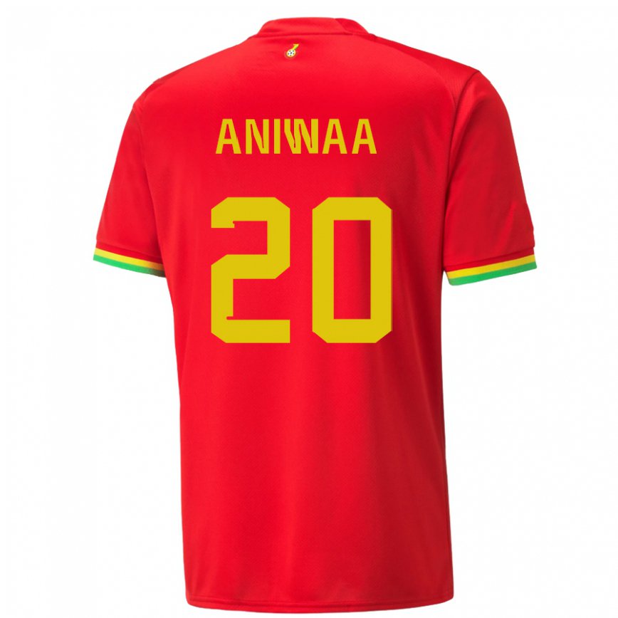 Herren Ghanaische Louisa Aniwaa #20 Rot Auswärtstrikot Trikot 22-24 Luxemburg
