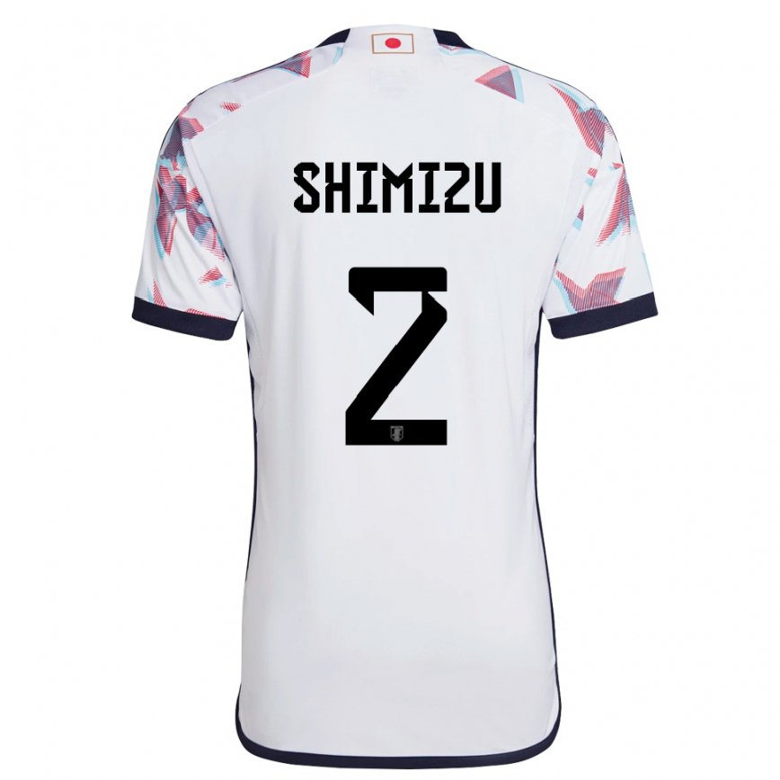 Herren Japanische Risa Shimizu #2 Weiß Auswärtstrikot Trikot 22-24 Luxemburg
