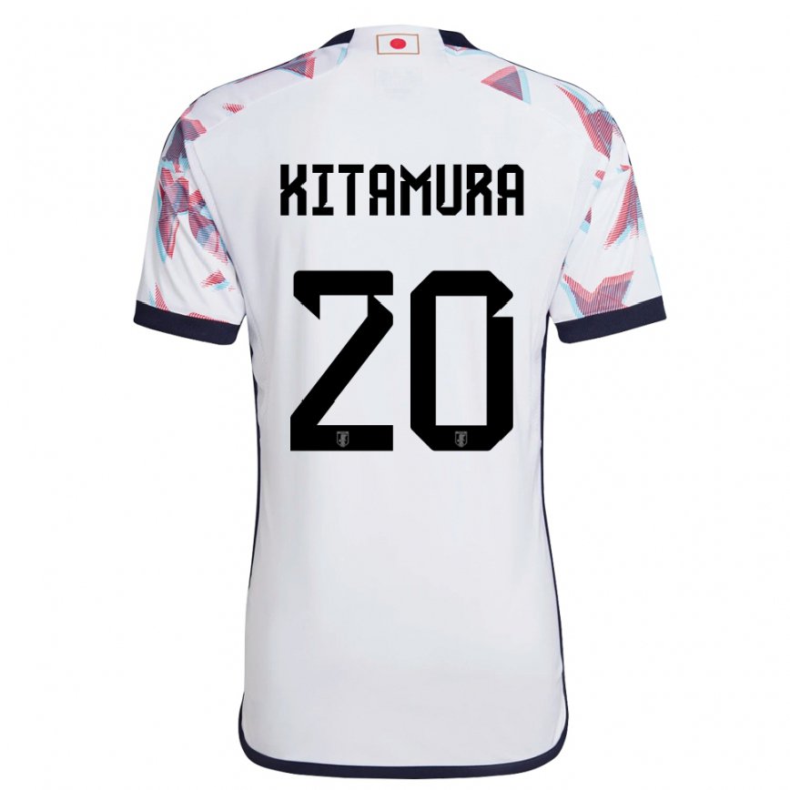 Herren Japanische Nanami Kitamura #20 Weiß Auswärtstrikot Trikot 22-24 Luxemburg