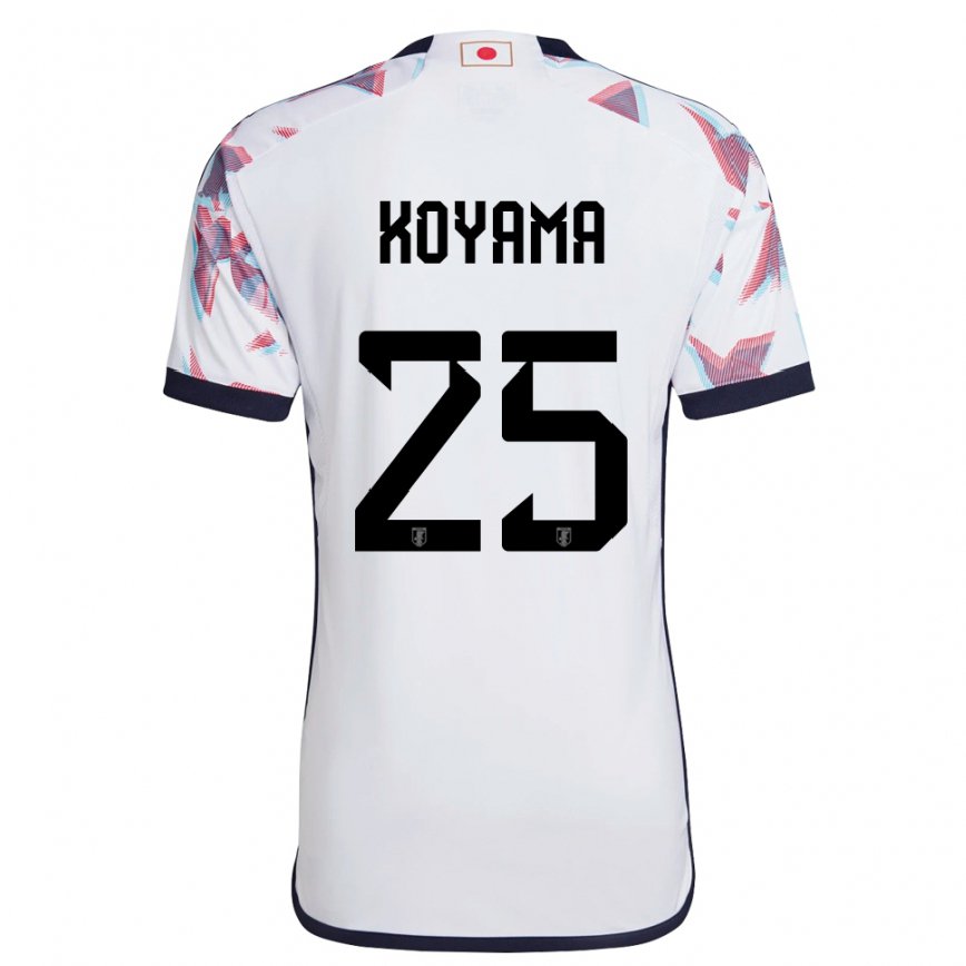Herren Japanische Shinomi Koyama #25 Weiß Auswärtstrikot Trikot 22-24 Luxemburg