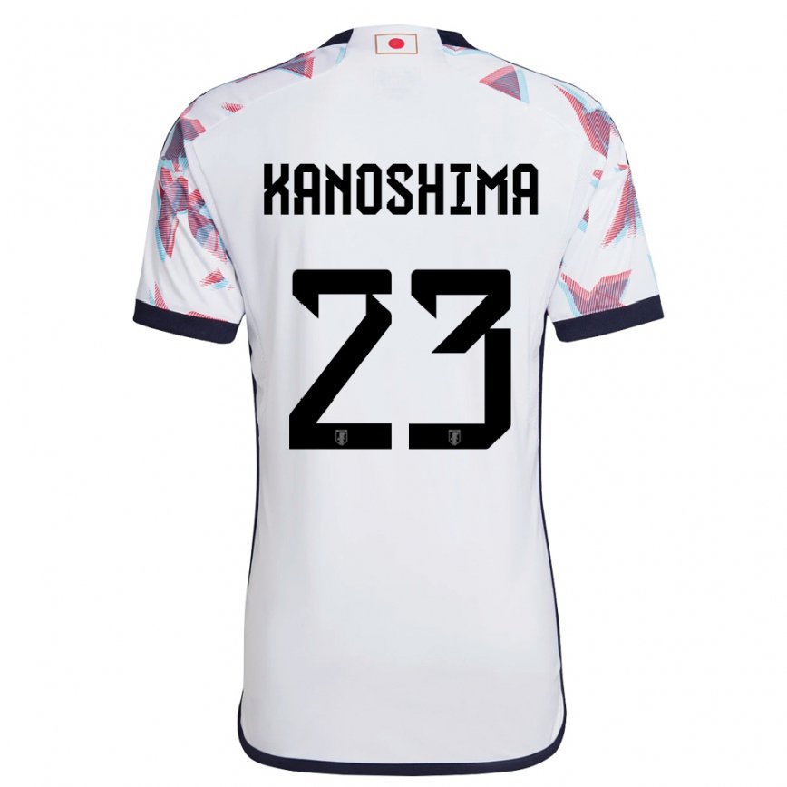 Herren Japanische Yu Kanoshima #23 Weiß Auswärtstrikot Trikot 22-24 Luxemburg