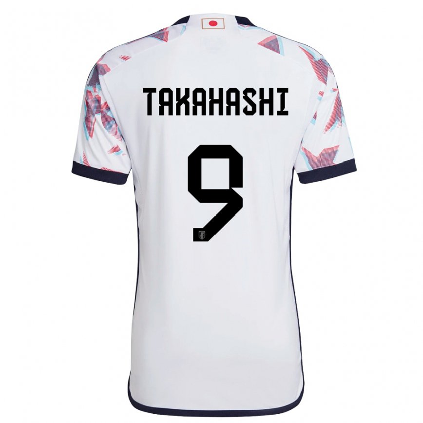 Herren Japanische Hikaru Takahashi #9 Weiß Auswärtstrikot Trikot 22-24 Luxemburg