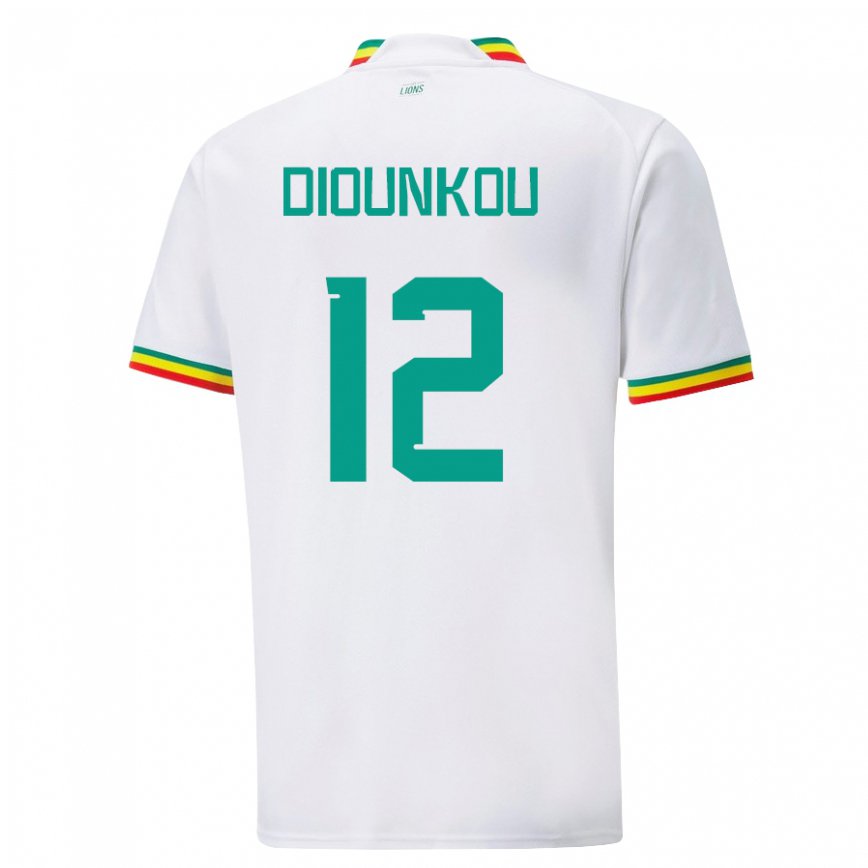 Damen Senegalesische Alpha Diounkou #12 Weiß Heimtrikot Trikot 22-24 Luxemburg