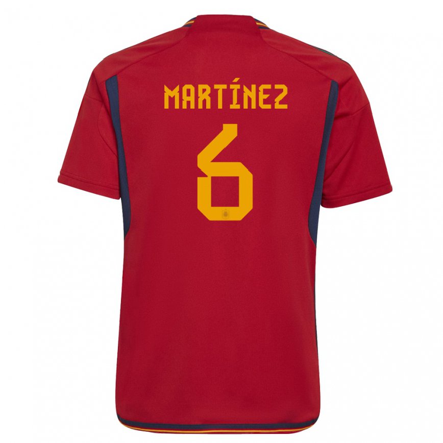 Damen Spanische Roger Martinez #6 Rot Heimtrikot Trikot 22-24 Luxemburg