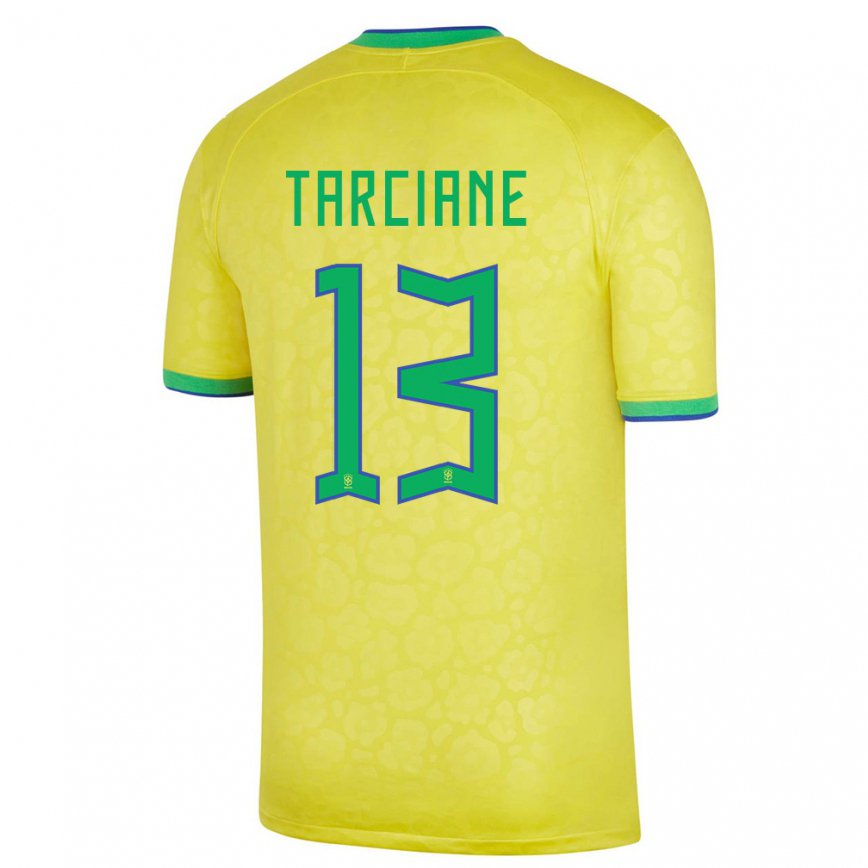 Damen Brasilianische Tarciane #13 Gelb Heimtrikot Trikot 22-24 Luxemburg
