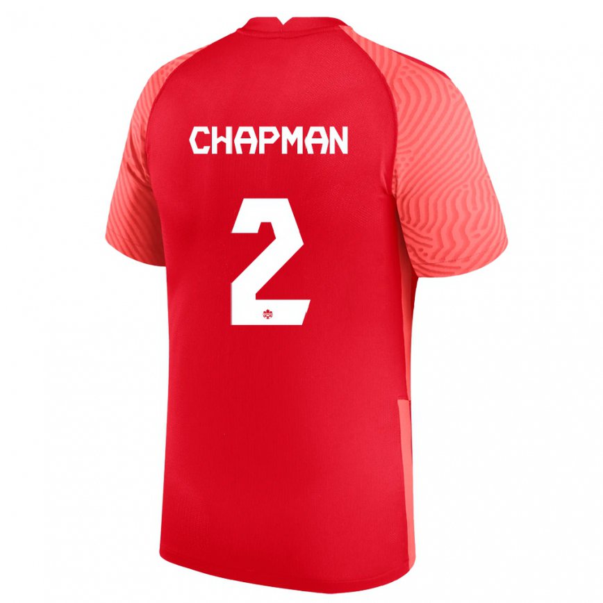 Damen Kanadische Allysha Chapman #2 Rot Heimtrikot Trikot 22-24 Luxemburg