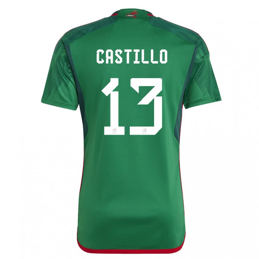 Damen Mexikanische Jose Castillo #13 Grün Heimtrikot Trikot 22-24 Luxemburg