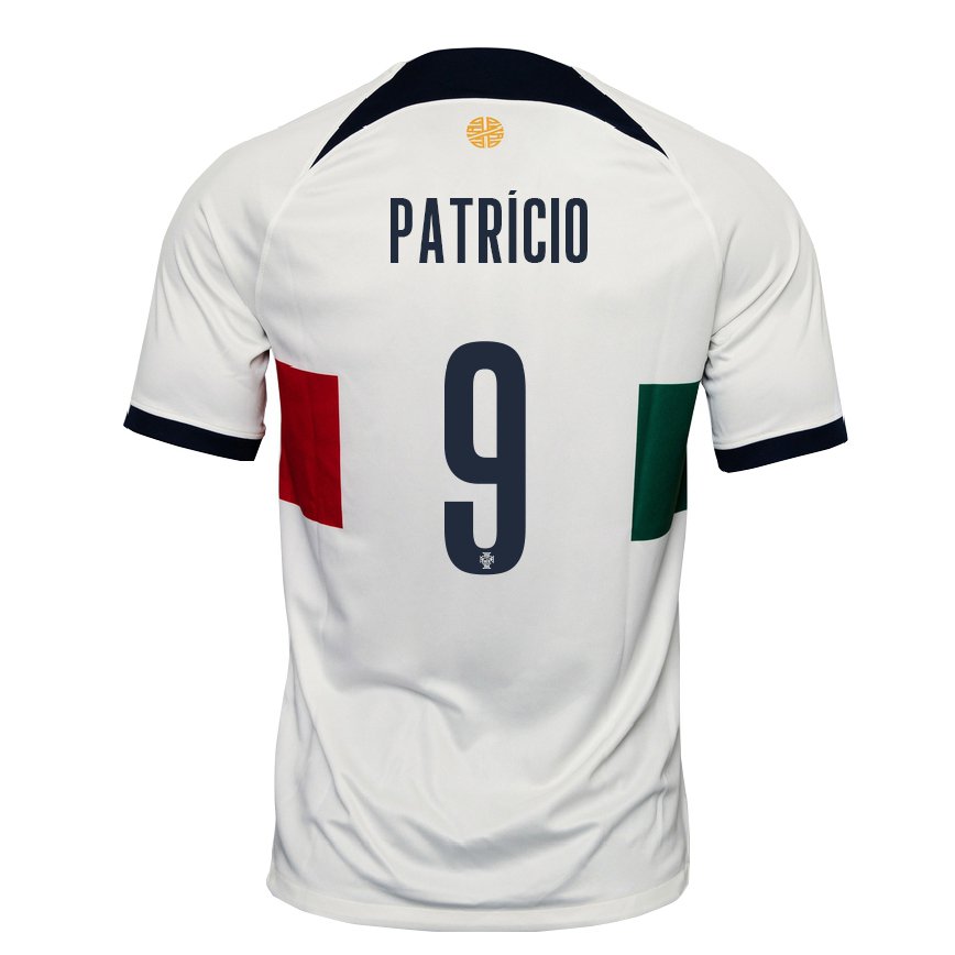 Damen Portugiesische Nuno Patricio #9 Weiß Auswärtstrikot Trikot 22-24 Luxemburg