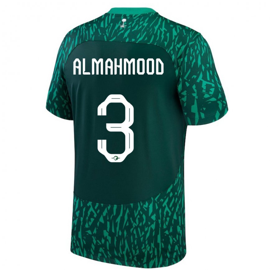 Damen Saudi-arabische Mohammed Almahmood #3 Dunkelgrün Auswärtstrikot Trikot 22-24 Luxemburg