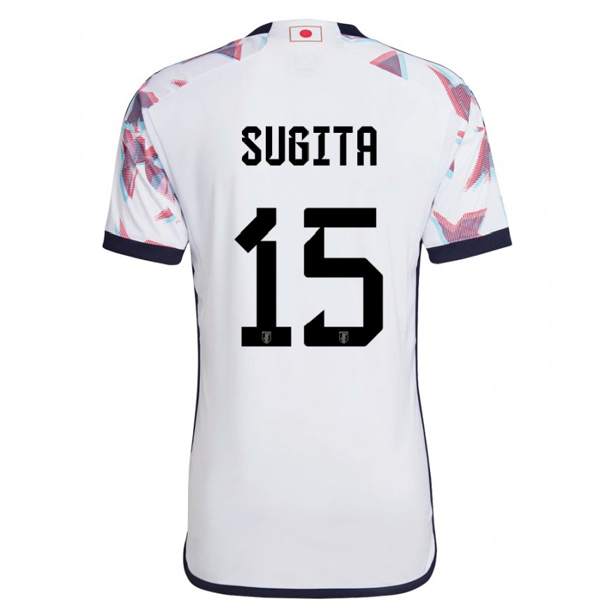 Damen Japanische Hina Sugita #15 Weiß Auswärtstrikot Trikot 22-24 Luxemburg