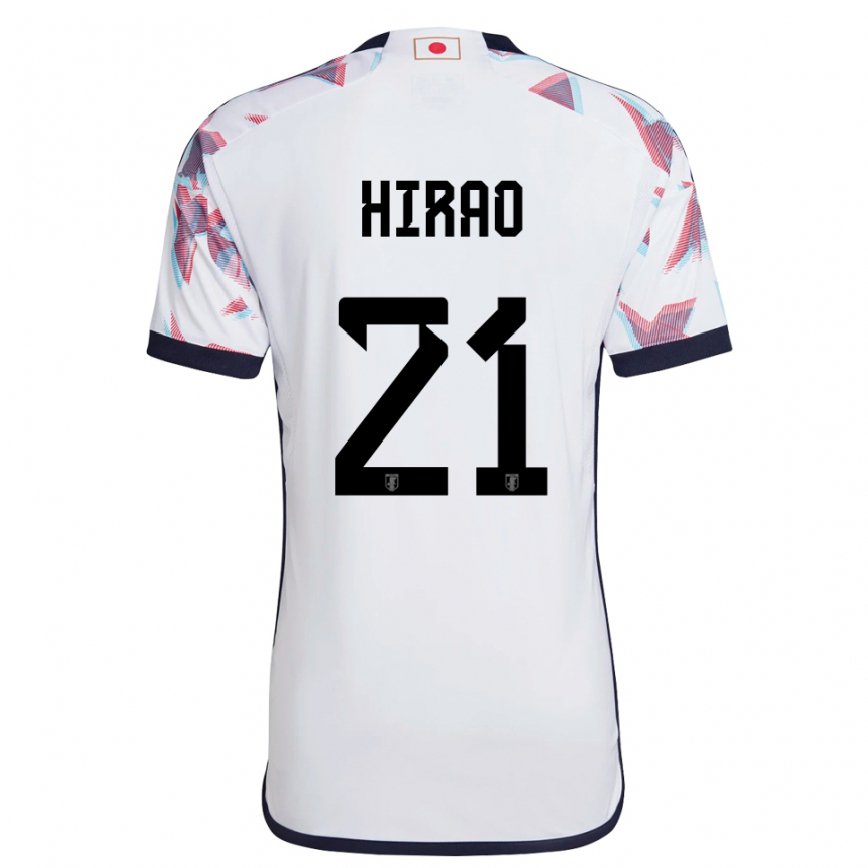 Damen Japanische Chika Hirao #21 Weiß Auswärtstrikot Trikot 22-24 Luxemburg