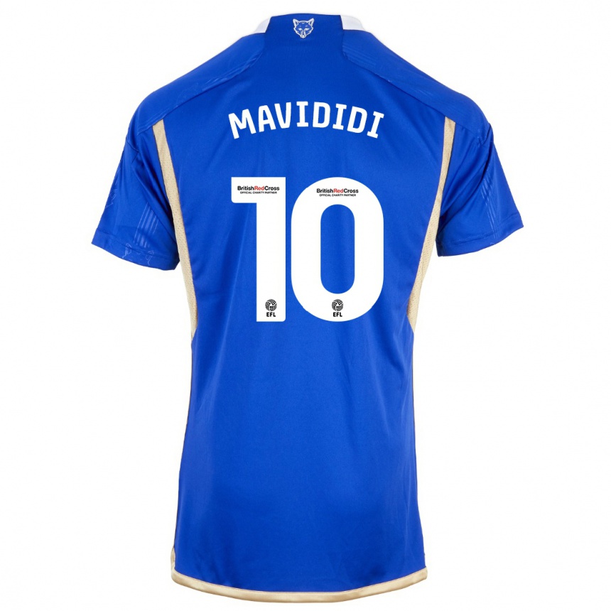 Kinder Fußball Stephy Mavididi #10 Blau Heimtrikot Trikot 2023/24 T-Shirt Luxemburg