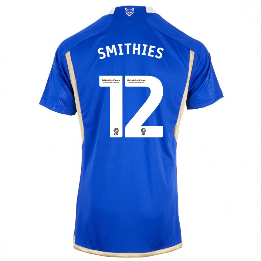 Kinder Fußball Alex Smithies #12 Blau Heimtrikot Trikot 2023/24 T-Shirt Luxemburg