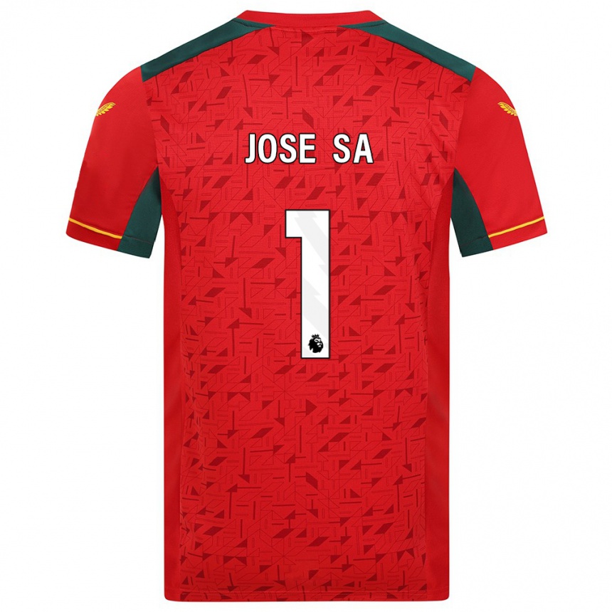 Kinder Fußball José Sá #1 Rot Auswärtstrikot Trikot 2023/24 T-Shirt Luxemburg