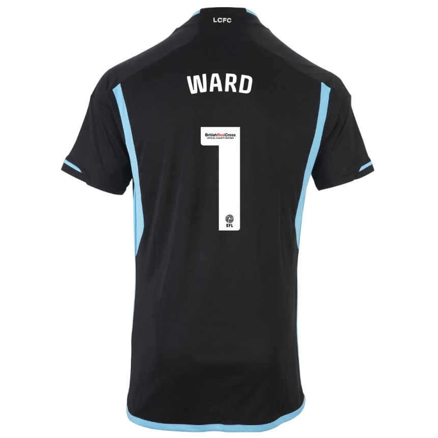 Kinder Fußball Danny Ward #1 Schwarz Auswärtstrikot Trikot 2023/24 T-Shirt Luxemburg