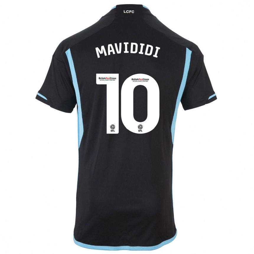 Kinder Fußball Stephy Mavididi #10 Schwarz Auswärtstrikot Trikot 2023/24 T-Shirt Luxemburg