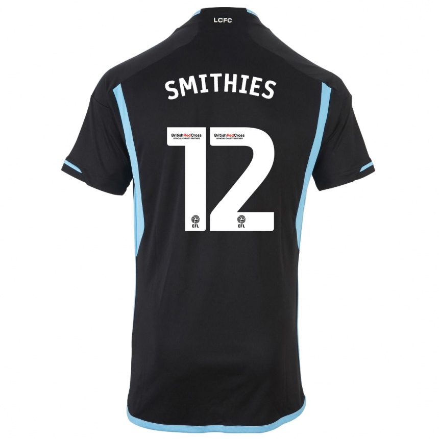 Kinder Fußball Alex Smithies #12 Schwarz Auswärtstrikot Trikot 2023/24 T-Shirt Luxemburg