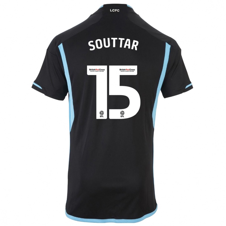 Kinder Fußball Harry Souttar #15 Schwarz Auswärtstrikot Trikot 2023/24 T-Shirt Luxemburg