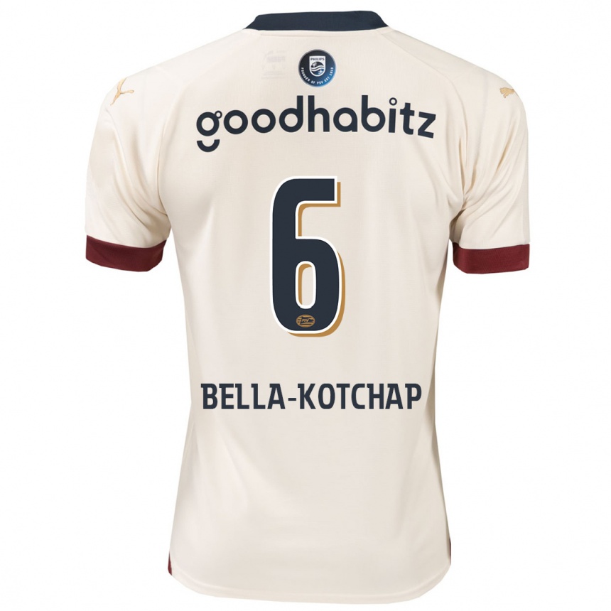 Kinder Fußball Armel Bella-Kotchap #6 Cremefarben Auswärtstrikot Trikot 2023/24 T-Shirt Luxemburg