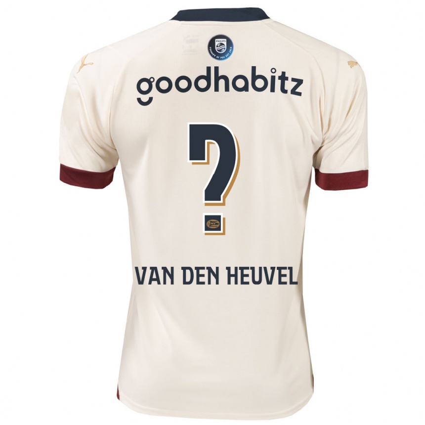 Kinder Fußball Tim Van Den Heuvel #0 Cremefarben Auswärtstrikot Trikot 2023/24 T-Shirt Luxemburg