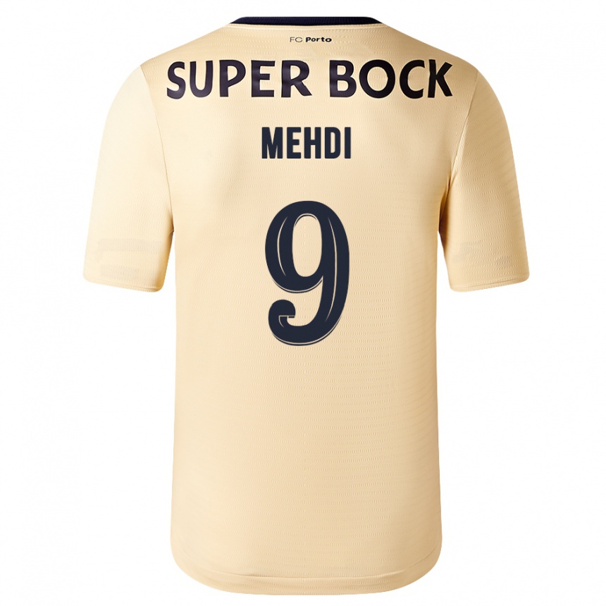 Kinder Fußball Mehdi Taremi #9 Beige-Gold Auswärtstrikot Trikot 2023/24 T-Shirt Luxemburg