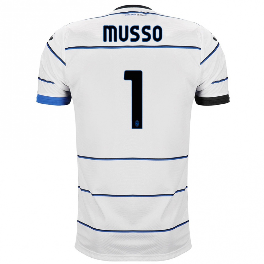 Kinder Fußball Juan Musso #1 Weiß Auswärtstrikot Trikot 2023/24 T-Shirt Luxemburg