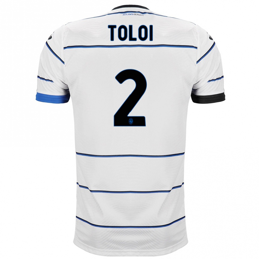 Kinder Fußball Rafael Tolói #2 Weiß Auswärtstrikot Trikot 2023/24 T-Shirt Luxemburg
