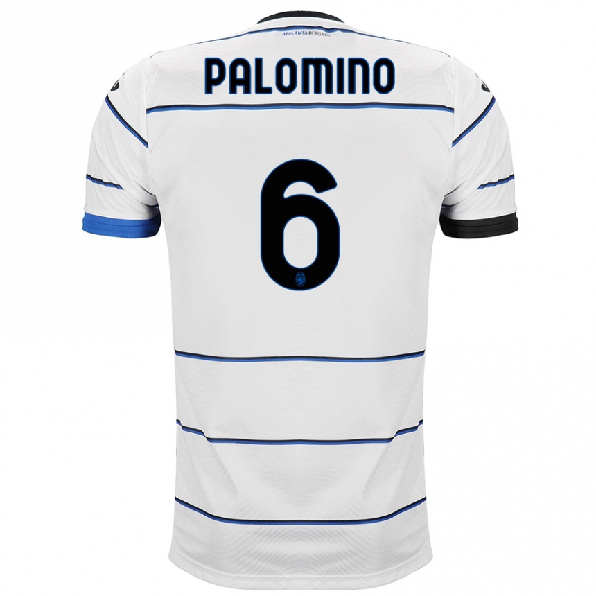 Kinder Fußball José Luis Palomino #6 Weiß Auswärtstrikot Trikot 2023/24 T-Shirt Luxemburg
