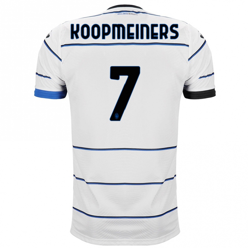 Kinder Fußball Teun Koopmeiners #7 Weiß Auswärtstrikot Trikot 2023/24 T-Shirt Luxemburg