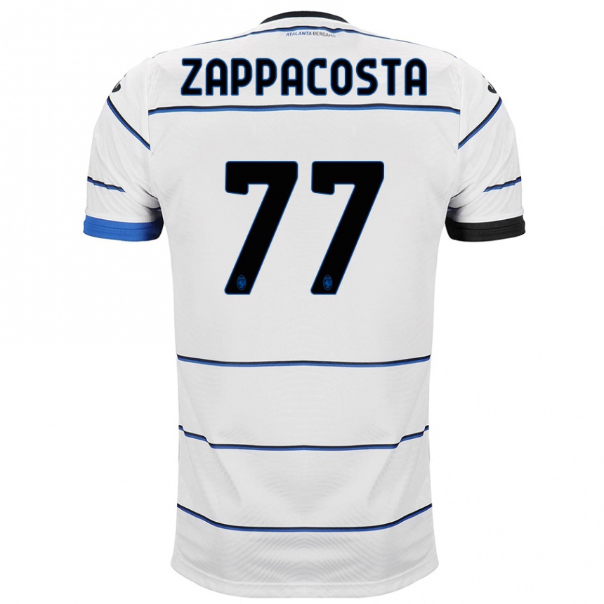 Kinder Fußball Davide Zappacosta #77 Weiß Auswärtstrikot Trikot 2023/24 T-Shirt Luxemburg