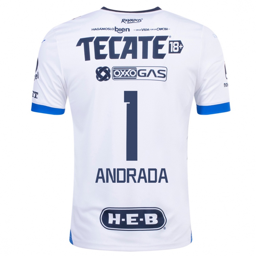 Kinder Fußball Esteban Andrada #1 Weiß Auswärtstrikot Trikot 2023/24 T-Shirt Luxemburg