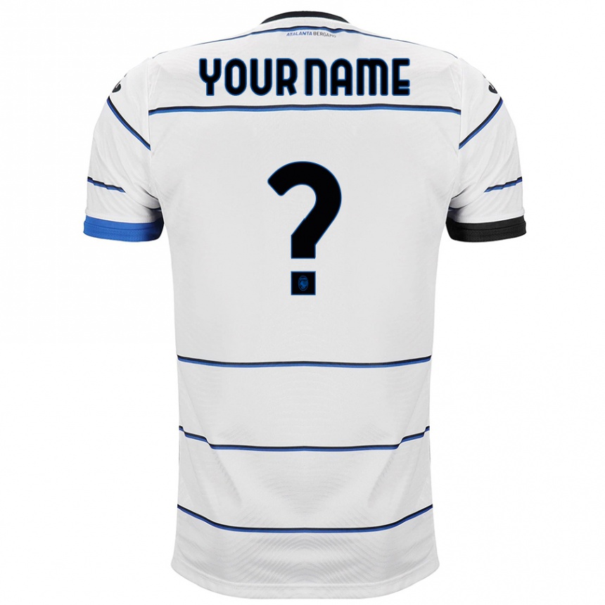 Herren Fußball Ihren Namen #0 Weiß Auswärtstrikot Trikot 2023/24 T-Shirt Luxemburg