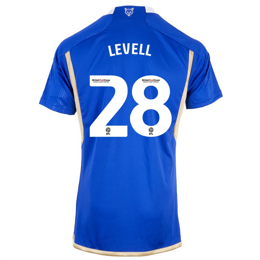 Damen Fußball Kirstie Levell #28 Königsblau Heimtrikot Trikot 2023/24 T-Shirt Luxemburg