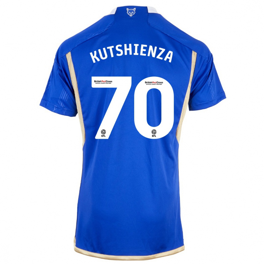 Damen Fußball Jesper Kutshienza #70 Königsblau Heimtrikot Trikot 2023/24 T-Shirt Luxemburg