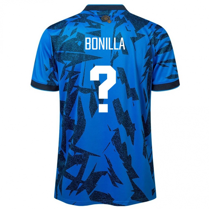Kinder Fußball El Salvador Nelson Bonilla #0 Blau Heimtrikot Trikot 24-26 T-Shirt Luxemburg