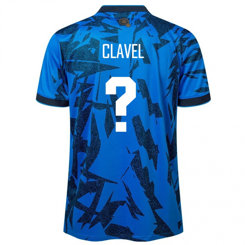 Kinder Fußball El Salvador Rudy Clavel #0 Blau Heimtrikot Trikot 24-26 T-Shirt Luxemburg