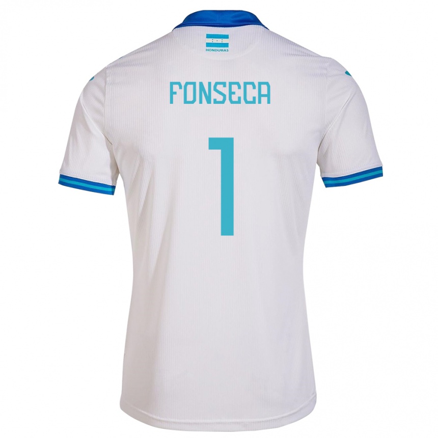 Kinder Fußball Honduras Harold Fonseca #1 Weiß Heimtrikot Trikot 24-26 T-Shirt Luxemburg