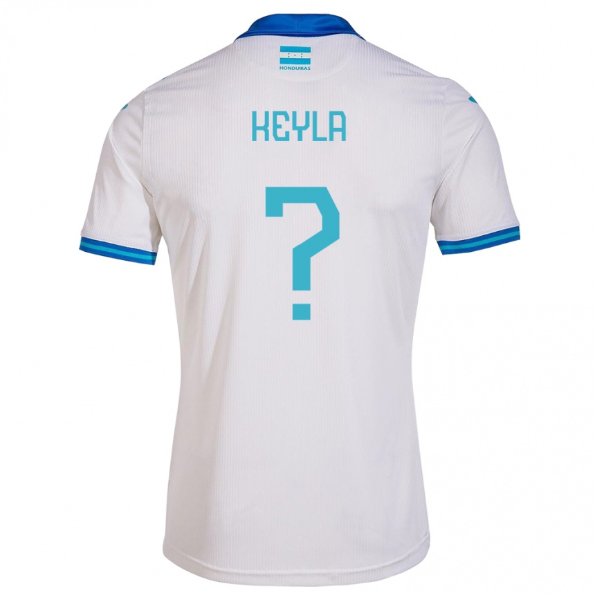 Kinder Fußball Honduras Keyla Aguilar #0 Weiß Heimtrikot Trikot 24-26 T-Shirt Luxemburg