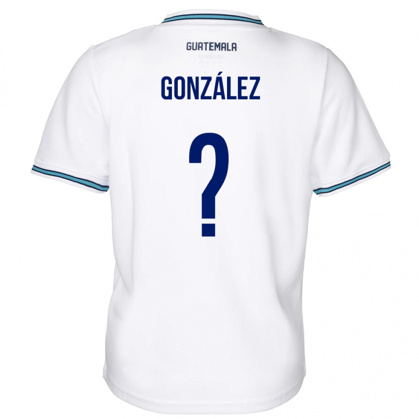 Kinder Fußball Guatemala Erick González #0 Weiß Heimtrikot Trikot 24-26 T-Shirt Luxemburg