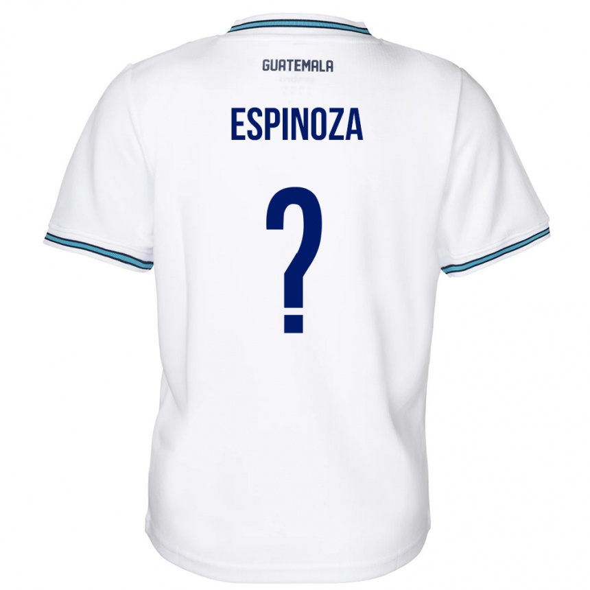 Kinder Fußball Guatemala José Espinoza #0 Weiß Heimtrikot Trikot 24-26 T-Shirt Luxemburg